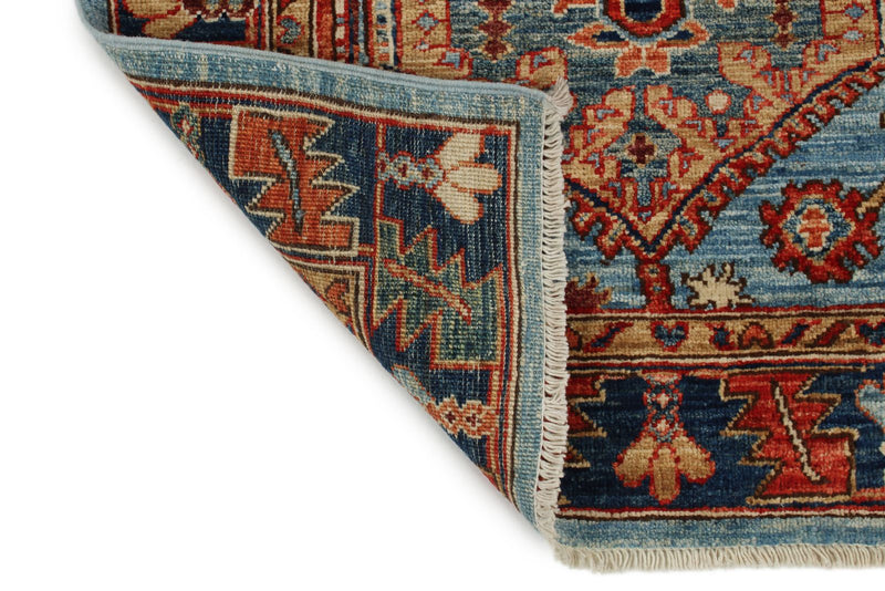 3x16 Light Blue and Navy Anatolian Traditional Runner