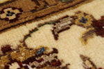3x12 Light Blue and Ivory Turkish Silk Runner