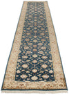 3x12 Navy and Ivory Turkish Silk Runner