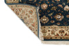 3x12 Navy and Ivory Turkish Silk Runner