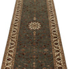 3x12 Gray and Ivory Turkish Silk Runner