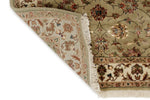 3x10 Light Green and Ivory Turkish Silk Runner
