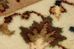 3x10 Light Green and Ivory Turkish Silk Runner