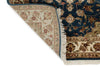3x10 Navy and Ivory Turkish Silk Runner