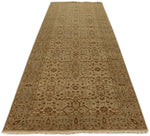 4x12 Ivory and Beige Turkish Oushak Runner