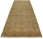 4x12 Ivory and Beige Turkish Oushak Runner