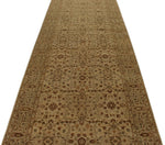 4x12 Ivory and Beige Turkish Oushak Runner