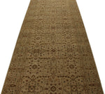 4x12 Ivory and Beige Turkish Oushak Runner