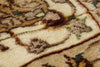 3x12 Light Green and Ivory Turkish Silk Runner