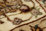 3x12 Light Green and Ivory Turkish Silk Runner