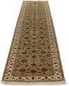 3x12 Light Green and Ivory Turkish Silk Runner