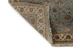 3x10 Light Blue and Ivory Turkish Silk Runner