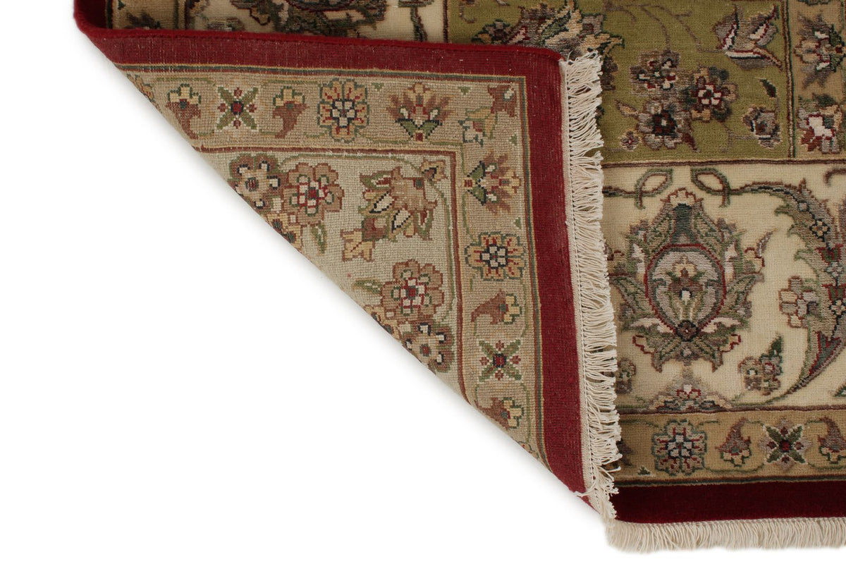 8x10 Red and Ivory Turkish Silk Rug