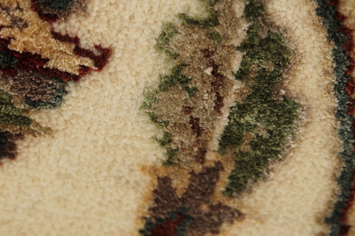 8x10 Red and Ivory Turkish Silk Rug