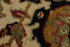 9x12 Black and Ivory Turkish Traditional Rug