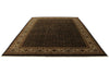 9x12 Black and Ivory Turkish Traditional Rug