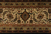 9x12 Black and Ivory Turkish Traditional Rug