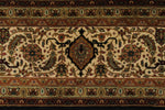 9x12 Black and Ivory Turkish Traditional Rug