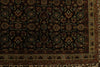 9x12 Black and Ivory Turkish Traditional Rug