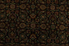 9x12 Black and Ivory Turkish Traditional Rug