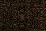 9x12 Black and Ivory Turkish Traditional Rug