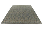 10x14 Gray and Light Blue Anatolian Tribal Rug