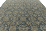 10x14 Gray and Light Blue Anatolian Tribal Rug