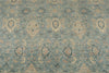9x12 Blue and Ivory Anatolian Tribal Rug