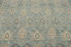 9x12 Blue and Ivory Anatolian Tribal Rug