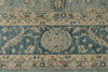9x12 Blue and Ivory Anatolian Tribal Rug