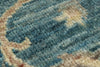 9x12 Blue and Ivory Anatolian Tribal Rug