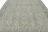 9x12 Blue and Ivory Anatolian Tribal Rug