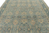 9x12 Blue and Ivory Anatolian Tribal Rug