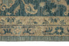 9x12 Blue and Ivory Anatolian Tribal Rug
