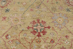 9x12 Yellow and Ivory Turkish Oushak Rug