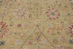 9x12 Yellow and Ivory Turkish Oushak Rug