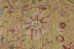 9x12 Yellow and Ivory Turkish Oushak Rug