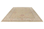 9x12 Yellow and Ivory Turkish Oushak Rug