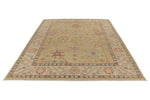 9x12 Yellow and Ivory Turkish Oushak Rug