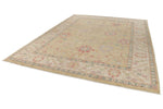 9x12 Yellow and Ivory Turkish Oushak Rug