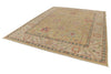 9x12 Yellow and Ivory Turkish Oushak Rug