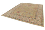 9x12 Yellow and Ivory Turkish Oushak Rug