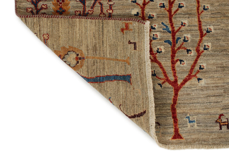 9x12 Brown and Multicolor Anatolian Traditional Rug