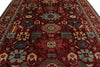 9x12 Red and Multicolor Anatolian Traditional Rug
