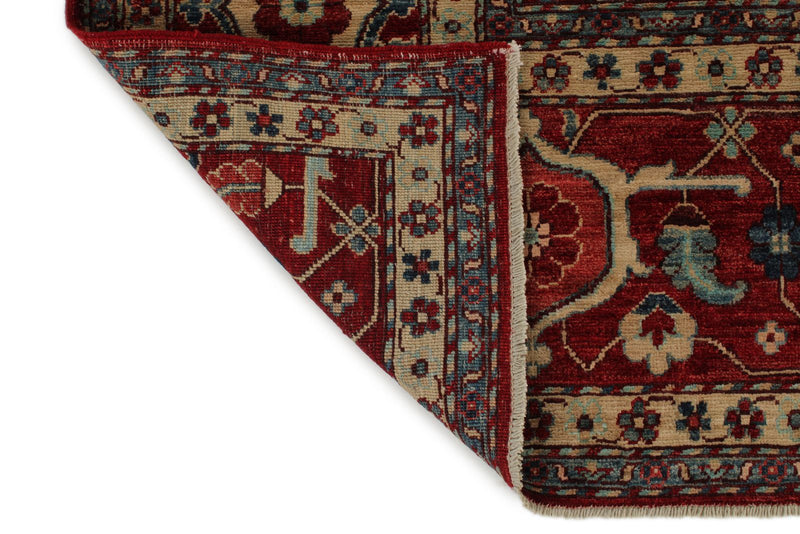 9x12 Red and Multicolor Anatolian Traditional Rug