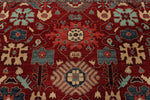 9x12 Red and Multicolor Anatolian Traditional Rug