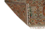 9x12 Gray and Multicolor Turkish Tribal Rug
