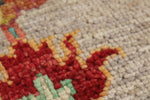 9x12 Gray and Multicolor Turkish Tribal Rug