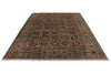 9x12 Gray and Multicolor Turkish Tribal Rug