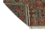 9x12 Gray and Multicolor Turkish Tribal Rug